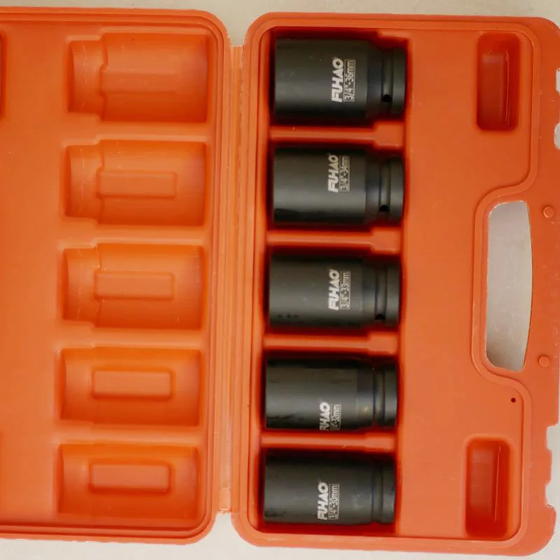 Suitable for 3/4 inch five-piece auto parts tool repair sleeve, hardware tool kit auto parts auto maintenance tool
Suitable for 3/4 inch five-piece auto parts tool repair sleeve, hardware tool kit auto parts auto maintenance tool