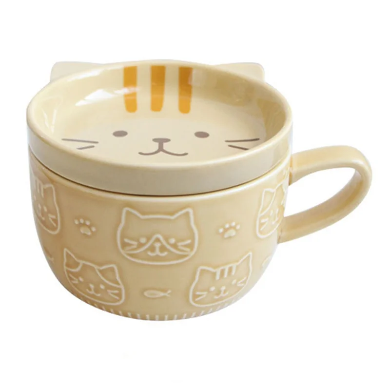 ABHZ-Милая кофейная чашка с японским мультяшным котом и крышкой - чашка для молока для завтрака для пар, идеально подходит для домашнего и офисного использования
ABHZ-Милая кофейная чашка с японским мультяшным котом и крышкой - чашка для молока для завтрака для пар, идеально подходит для домашнего и офисного использования