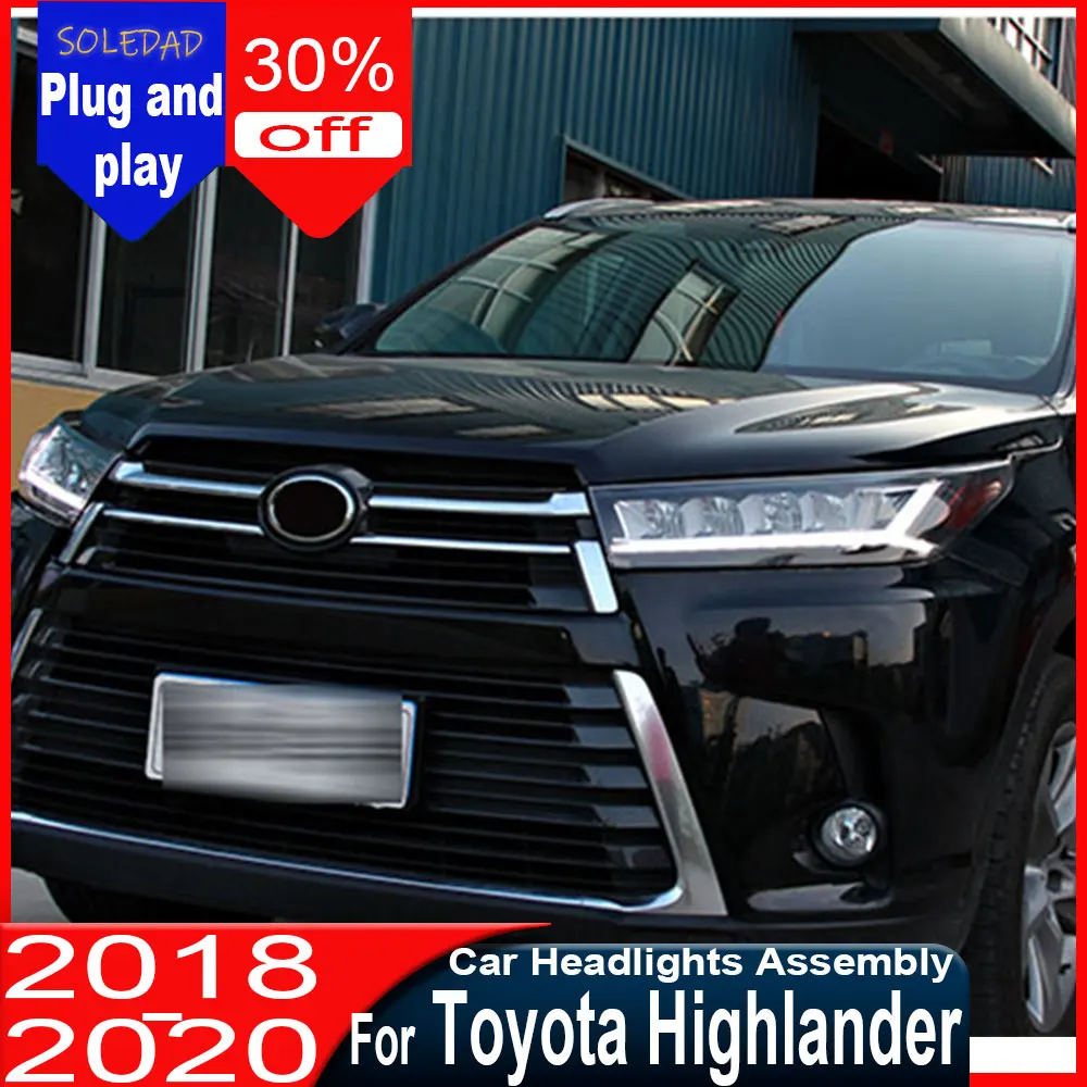 LED Head Lamp for Toyota Highlander 2018 2019 2020 2021 LED Headlight DRL Turn Signal High Beam Angel Eye Projector Lens
LED Head Lamp for Toyota Highlander 2018 2019 2020 2021 LED Headlight DRL Turn Signal High Beam Angel Eye Projector Lens