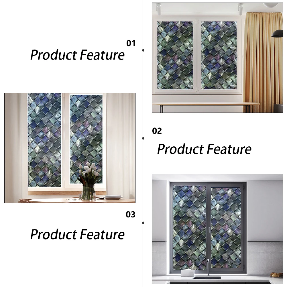 45cmx58cm Shading Film PVC Privacy Static Cling Window Decals for Home Office Bathroom Kitchen Bedroom Balcony Glass Decorative
45cmx58cm Shading Film PVC Privacy Static Cling Window Decals for Home Office Bathroom Kitchen Bedroom Balcony Glass Decorative