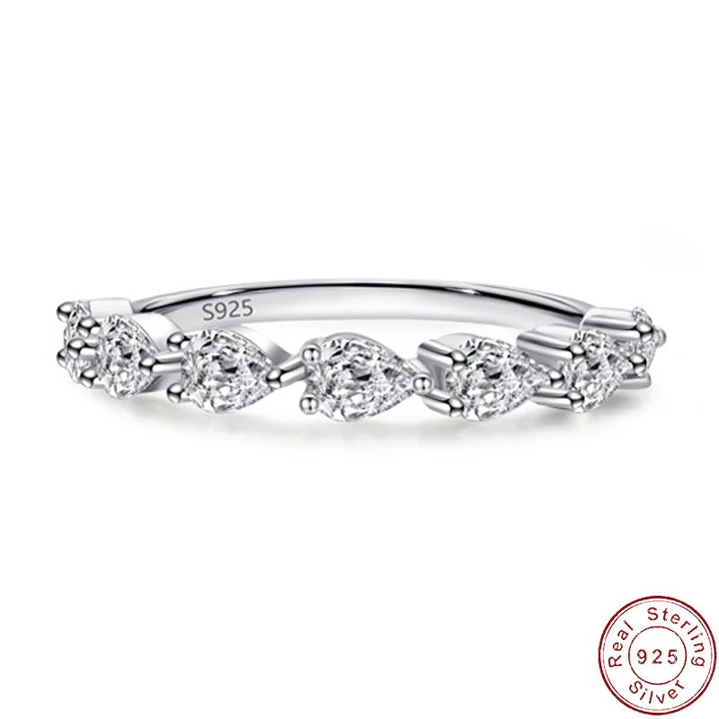 Classic European Water droplet AAA CZ S925 Sterling Silver Stacked Finger Ring For Women Birthday Wedding Jewelry R0260
Classic European Water droplet AAA CZ S925 Sterling Silver Stacked Finger Ring For Women Birthday Wedding Jewelry R0260