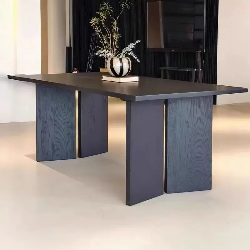 Restaurant Black Dining Table European Service Poker Reception Dining Table Comfortable Conference Muebles Kitchen Furniture 
Restaurant Black Dining Table European Service Poker Reception Dining Table Comfortable Conference Muebles Kitchen Furniture