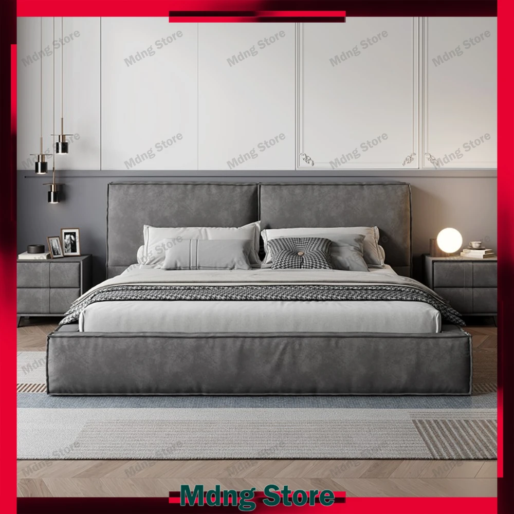 Queen Size Nordic Bed Modern Aesthetic Lounge Upholstery Bed Nightstands Storage Space Kids Camas De Dormitorio Home Accessories
Queen Size Nordic Bed Modern Aesthetic Lounge Upholstery Bed Nightstands Storage Space Kids Camas De Dormitorio Home Accessories