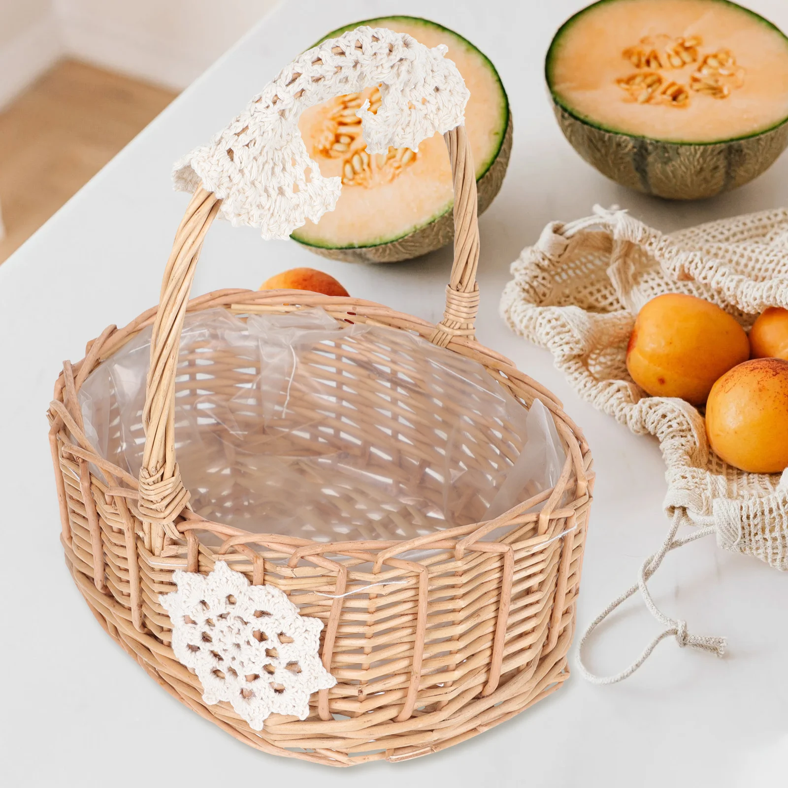 Rattan Storage Basket Natural Style Decorative Outdoor Picking Basket With Handles Lightweight Eggs Holder Beach Bag Handmade
Rattan Storage Basket Natural Style Decorative Outdoor Picking Basket With Handles Lightweight Eggs Holder Beach Bag Handmade