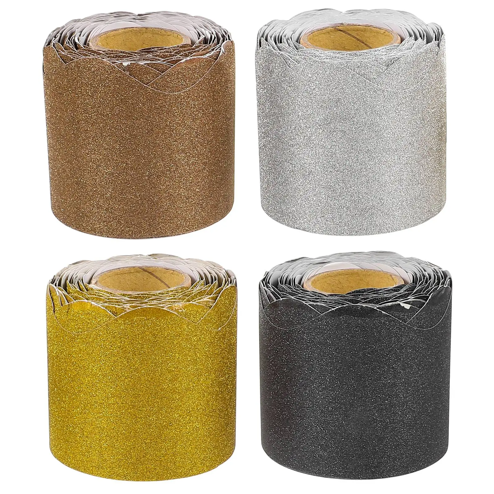 4 Rolls Border Water Proof Black Scalloped Bulletin Board Borders Paper Removable Trim
4 Rolls Border Water Proof Black Scalloped Bulletin Board Borders Paper Removable Trim