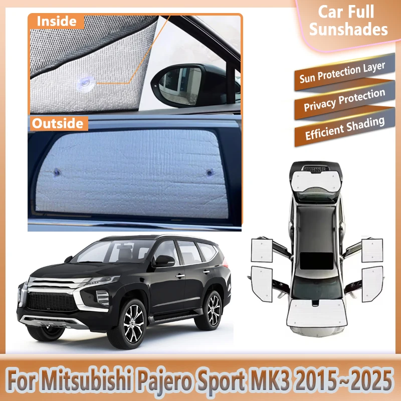 Автомобильные солнцезащитные козырьки для Mitsubishi Pajero Sport 3, аксессуары 2015 ~ 2025 2020 Shogun Montero Sport, козырек на лобовое стекло, затеняющий чехол, авто
Автомобильные солнцезащитные козырьки для Mitsubishi Pajero Sport 3, аксессуары 2015 ~ 2025 2020 Shogun Montero Sport, козырек на лобовое стекло, затеняющий чехол, авто