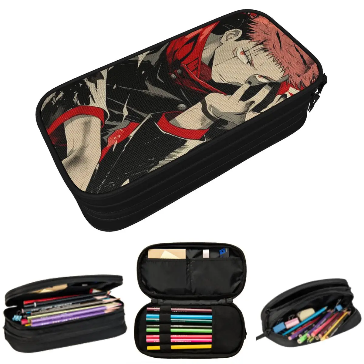 Ryomen Sukuna JJK Anime Jujutsu Kaisen Pencil Case for Boy Girl School Pen Box Pencil Bag Stationery Supplies Pen Holder Bag
Ryomen Sukuna JJK Anime Jujutsu Kaisen Pencil Case for Boy Girl School Pen Box Pencil Bag Stationery Supplies Pen Holder Bag