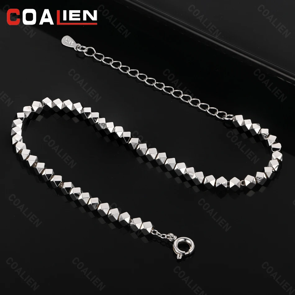 COALIEN 925 Sterling Silver Broken Silver A Few Taels Of Blessing Bracelet Cute Fashion Holiday Gift Jewelry
COALIEN 925 Sterling Silver Broken Silver A Few Taels Of Blessing Bracelet Cute Fashion Holiday Gift Jewelry