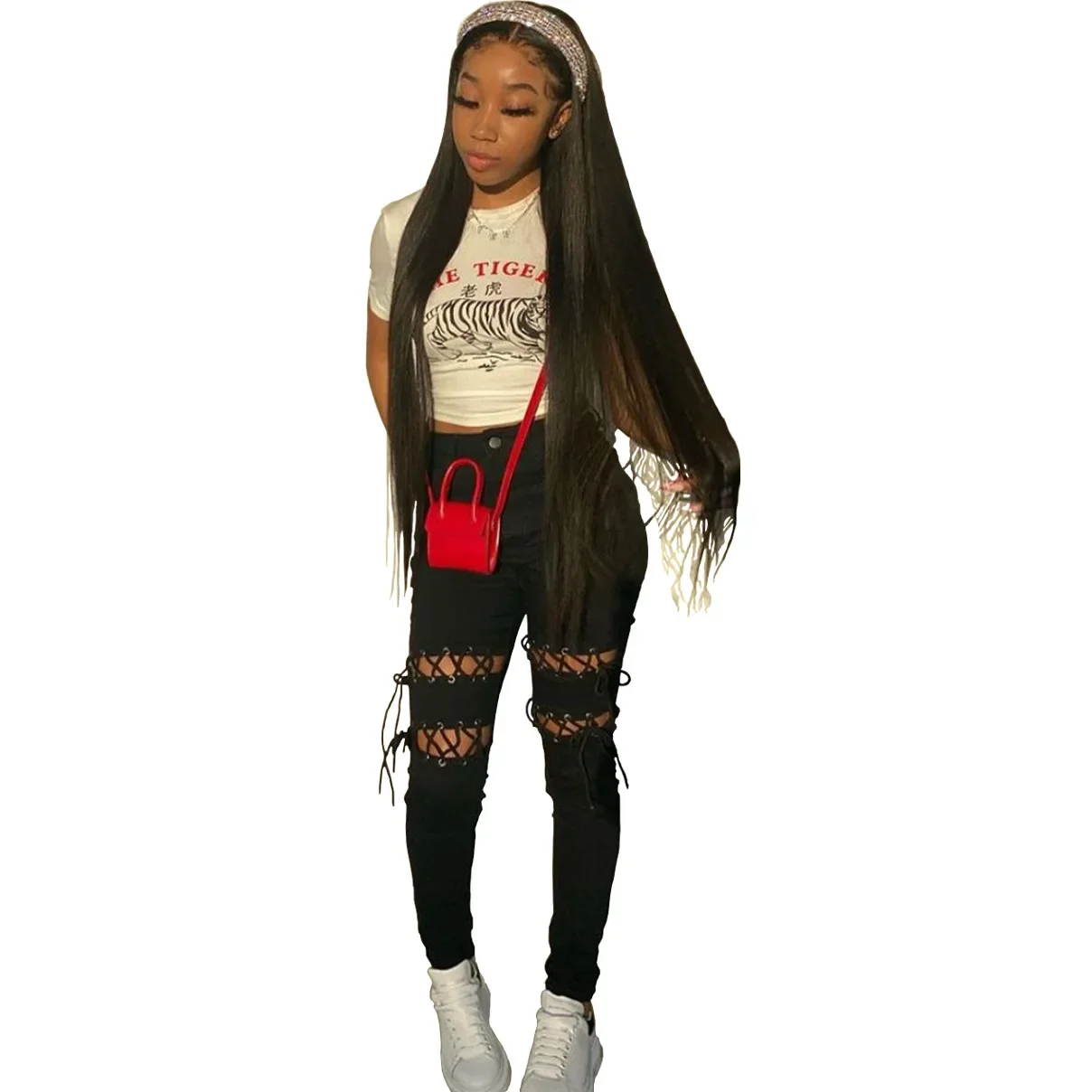 New Fashion Women Solid Lace-up Hollow Out Jeans 2024 Winter Lady's Streetwear High Waist Skinny Denim Pencil Pants
New Fashion Women Solid Lace-up Hollow Out Jeans 2024 Winter Lady's Streetwear High Waist Skinny Denim Pencil Pants