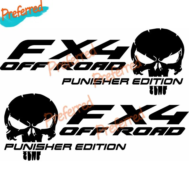 2x FX4 Offroad Punisher Edition Car Sticker Vinyl Decal Stickers Customizable with Any Logo Pattern
2x FX4 Offroad Punisher Edition Car Sticker Vinyl Decal Stickers Customizable with Any Logo Pattern