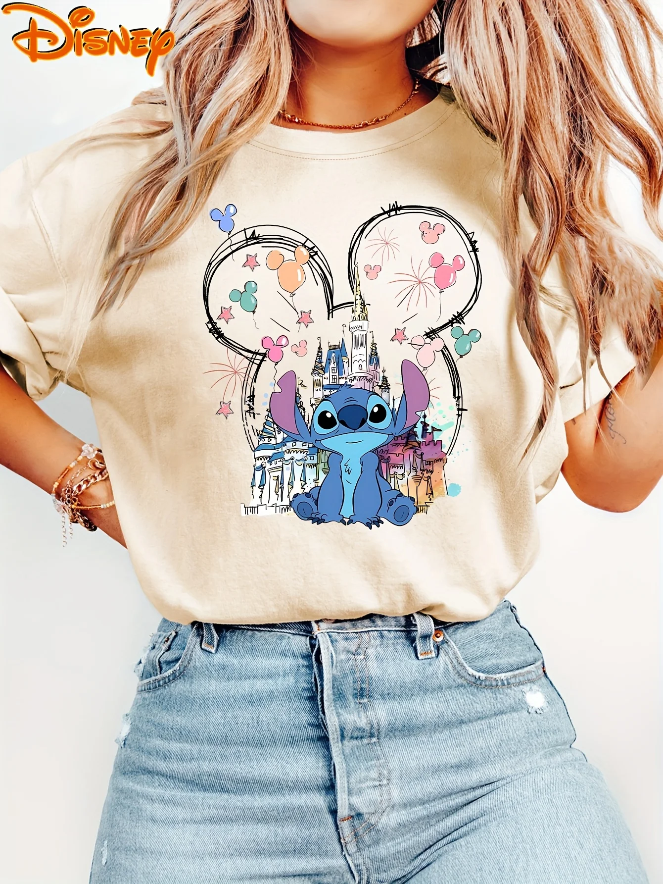 Футболка с узором Disney Stitch, хлопковая мужская и женская уличная одежда, повседневная модная свободная футболка большого размера с короткими рукавами, унисекс, наряд для мероприятий
Футболка с узором Disney Stitch, хлопковая мужская и женская уличная одежда, повседневная модная свободная футболка большого размера с короткими рукавами, унисекс, наряд для мероприятий