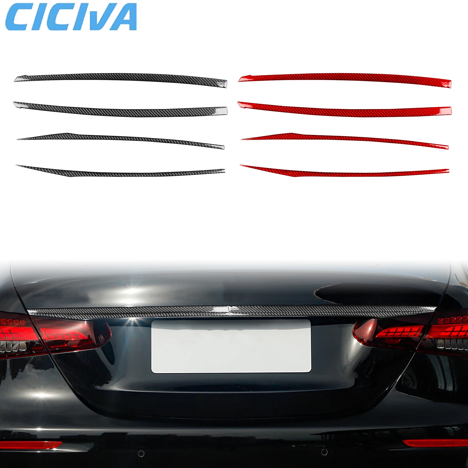 For Mercedes Benz E Class W213 2016-2022 Carbon Fiber Exterior Trunk Decorative Strips Cover Sticker Interior Car Accessories
For Mercedes Benz E Class W213 2016-2022 Carbon Fiber Exterior Trunk Decorative Strips Cover Sticker Interior Car Accessories