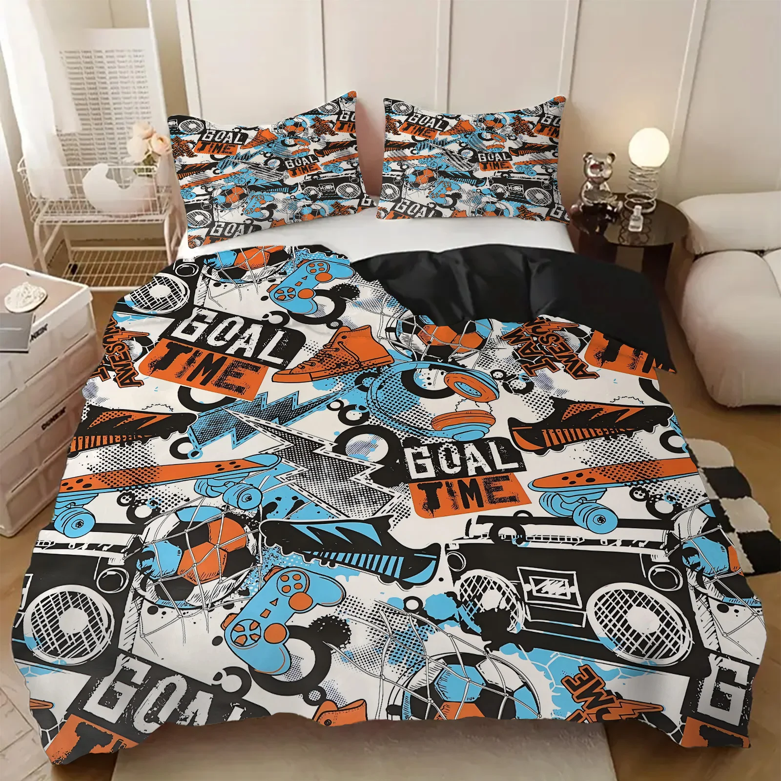Basketball Playoff Theme Bedding Set For Boys Mens Adults Bedroom Decorative Bedspread Sports Style Home Duvet Cover Pillowcases
Basketball Playoff Theme Bedding Set For Boys Mens Adults Bedroom Decorative Bedspread Sports Style Home Duvet Cover Pillowcases