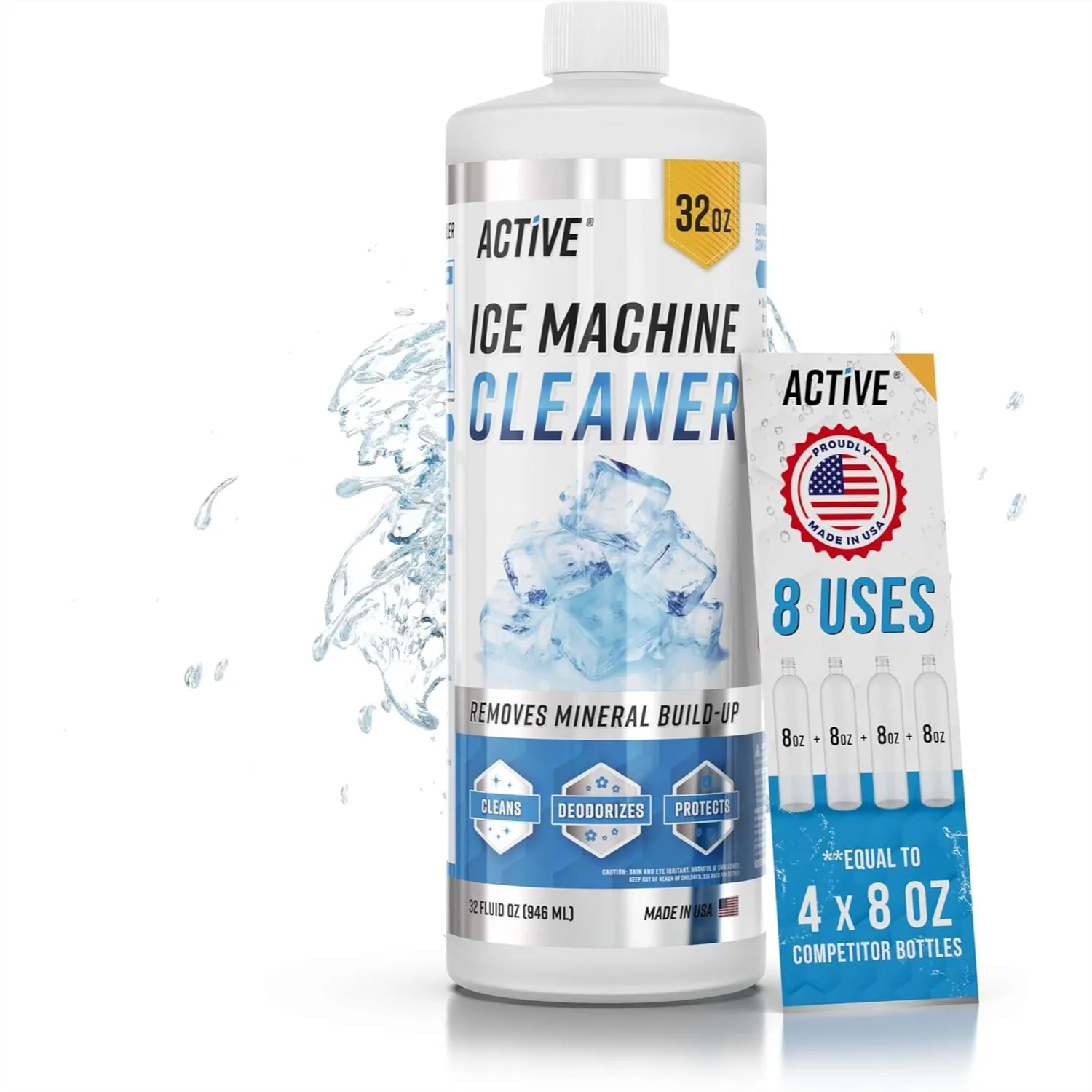 Ice Machine Cleaner Descaler, 32 fl oz (8 Uses) Nickel Safe for All Makers
Ice Machine Cleaner Descaler, 32 fl oz (8 Uses) Nickel Safe for All Makers