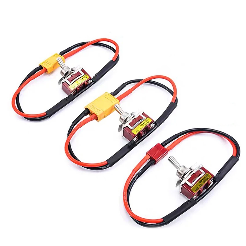 Large Current High Load Power Supply Switch with T Plug XT30 XT60 XT90 Connector for RC Aircraft Model ESC Battery Parts
Large Current High Load Power Supply Switch with T Plug XT30 XT60 XT90 Connector for RC Aircraft Model ESC Battery Parts