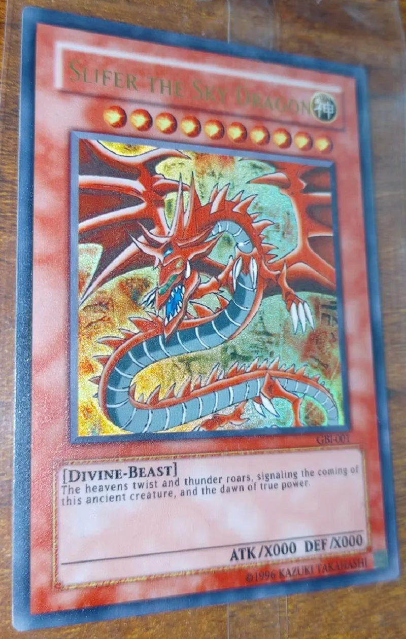 Yu-Gi-Oh TCG Slifer The Sky Dragon UR GBI-001 Children's Collectible Card Toy - Non-Original Hobby Item
Yu-Gi-Oh TCG Slifer The Sky Dragon UR GBI-001 Children's Collectible Card Toy - Non-Original Hobby Item