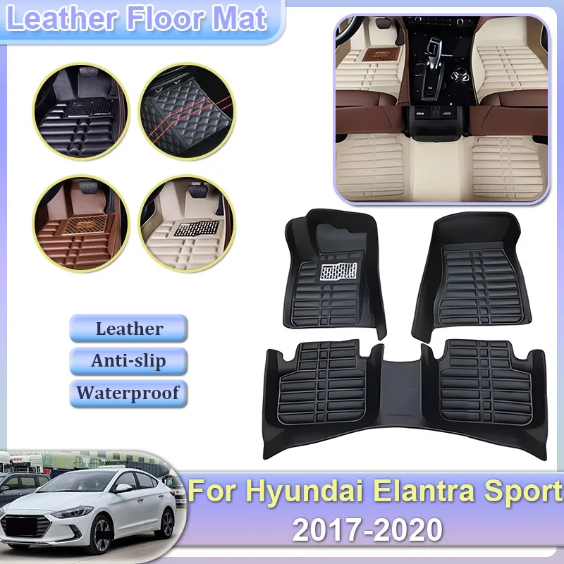 LHD Car Floor Mats For Hyundai Elantra Sport AD Avante 2017~2020 MK6 Leather Foot Pad Cover Inner Tray Rug Interior Accessories
LHD Car Floor Mats For Hyundai Elantra Sport AD Avante 2017~2020 MK6 Leather Foot Pad Cover Inner Tray Rug Interior Accessories