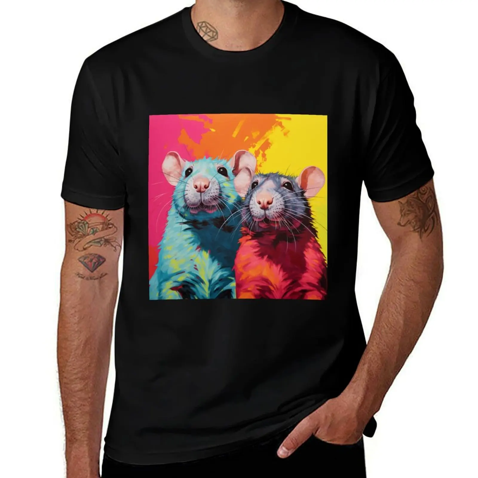 Cute Rats - Funny Rat Designs Pop Art T-Shirt Work Style Casual T-Shirt
Cute Rats - Funny Rat Designs Pop Art T-Shirt Work Style Casual T-Shirt