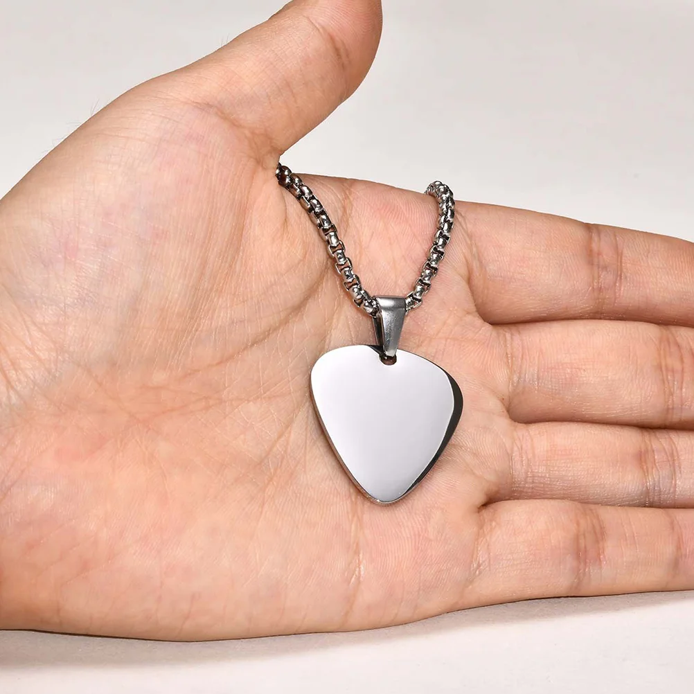 2 Pcs Guitar Pick Musical Instrument Pendant Chain Neck Mens Necklace Gifts Creative Decor Jewelry
2 Pcs Guitar Pick Musical Instrument Pendant Chain Neck Mens Necklace Gifts Creative Decor Jewelry