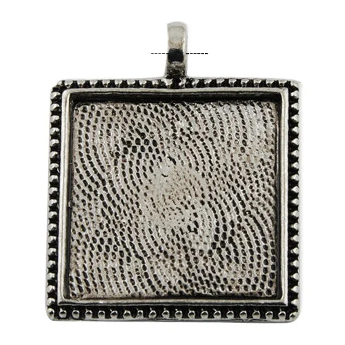 20 Antique Silver Square Zinc Alloy Cameo Cabochon Base Setting Pendants Fit 25mm Cabochon
20 Antique Silver Square Zinc Alloy Cameo Cabochon Base Setting Pendants Fit 25mm Cabochon