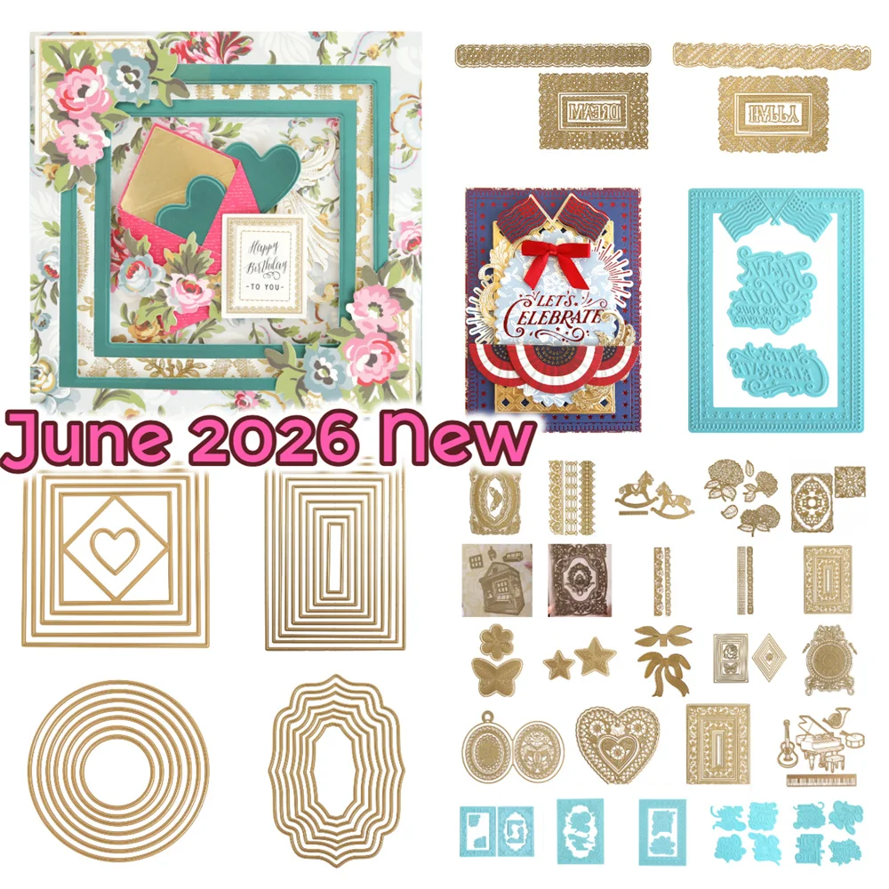 June 2026 New Gilded Patriotic Frame and Sentiment Hot Foil Plates Metal Cutting Dies DIY Scrapbooking Card Handmade Decoration
June 2026 New Gilded Patriotic Frame and Sentiment Hot Foil Plates Metal Cutting Dies DIY Scrapbooking Card Handmade Decoration