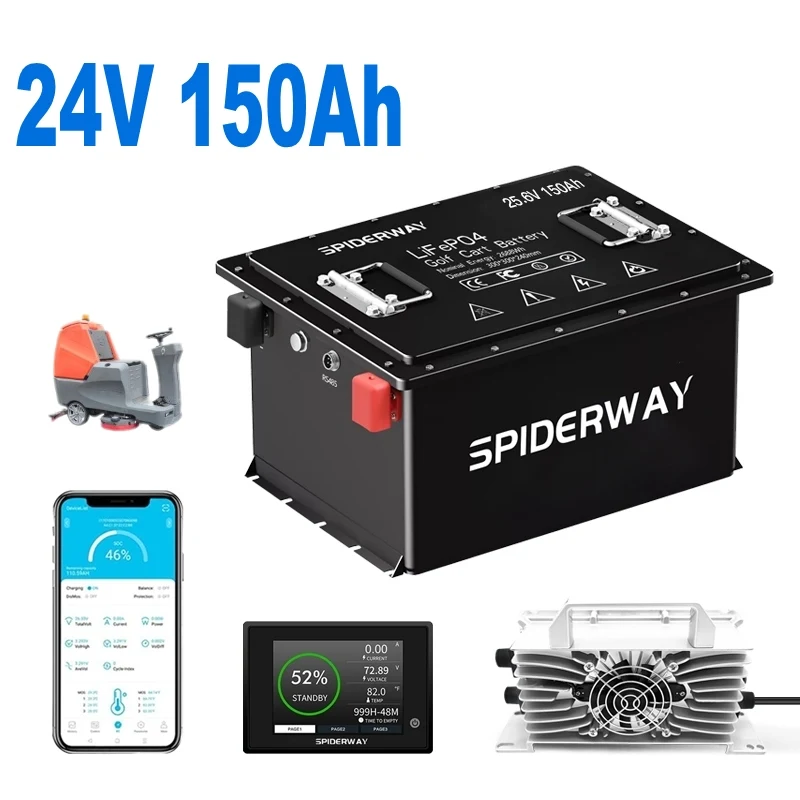 Аккумулятор LiFePO4 24 В, 150 Ач для Nilfisk, Nobles, Advance, коммерческого скруббера для пола Clark, прямая замена свинцово-кислотной кислоты
Аккумулятор LiFePO4 24 В, 150 Ач для Nilfisk, Nobles, Advance, коммерческого скруббера для пола Clark, прямая замена свинцово-кислотной кислоты