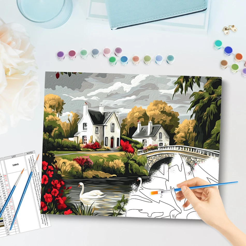 GATYZTORY Painting By Numbers On Canvas Digital oil paintings Set Landscape Drawing Handicraft Personalized Gift Diy Oil Crafts
GATYZTORY Painting By Numbers On Canvas Digital oil paintings Set Landscape Drawing Handicraft Personalized Gift Diy Oil Crafts