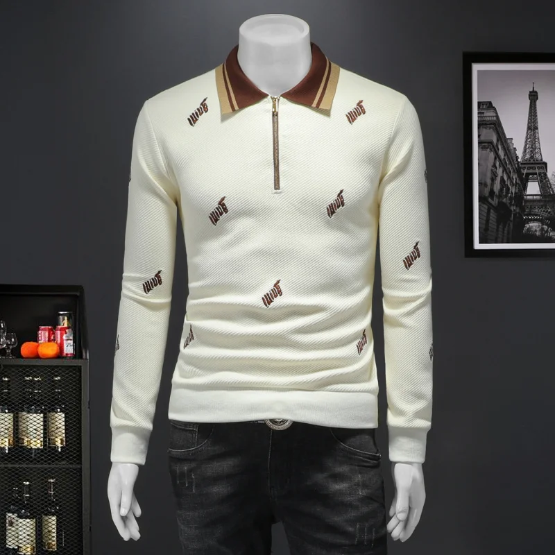 Men's Faionable Loose Long Sve T-irt Autumn Winter Casual Base Layer irt Sli Versatile Cotton Embroidered Tee
Men's Faionable Loose Long Sve T-irt Autumn Winter Casual Base Layer irt Sli Versatile Cotton Embroidered Tee