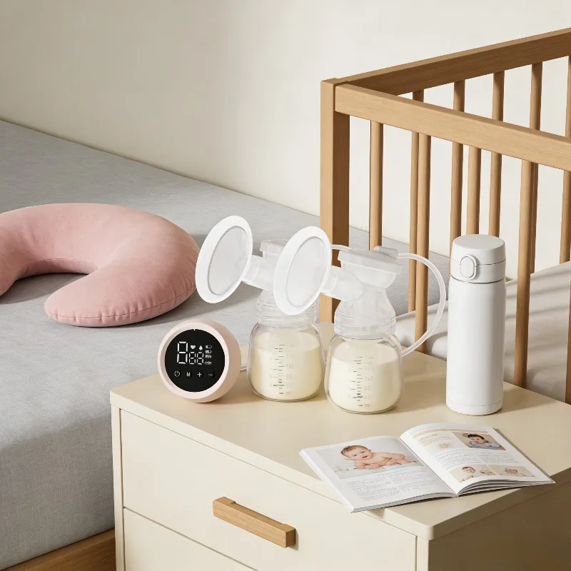 Smart Electric Breast Pump with Massage Modes Detachable Double Sides Powerful Silent Pump Display for Moms
Smart Electric Breast Pump with Massage Modes Detachable Double Sides Powerful Silent Pump Display for Moms