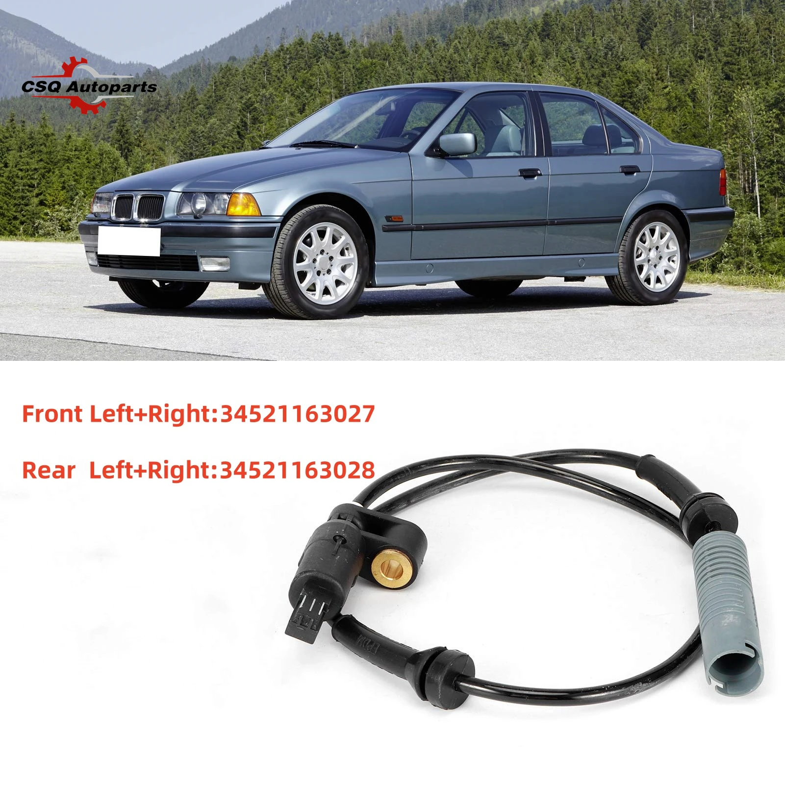 NEW ABS Wheel Speed Sensor Front Rear Left Right 34521163027 34521163028 For BMW E36 3 Series M3 Z3 318i 323i 325i 328i
NEW ABS Wheel Speed Sensor Front Rear Left Right 34521163027 34521163028 For BMW E36 3 Series M3 Z3 318i 323i 325i 328i