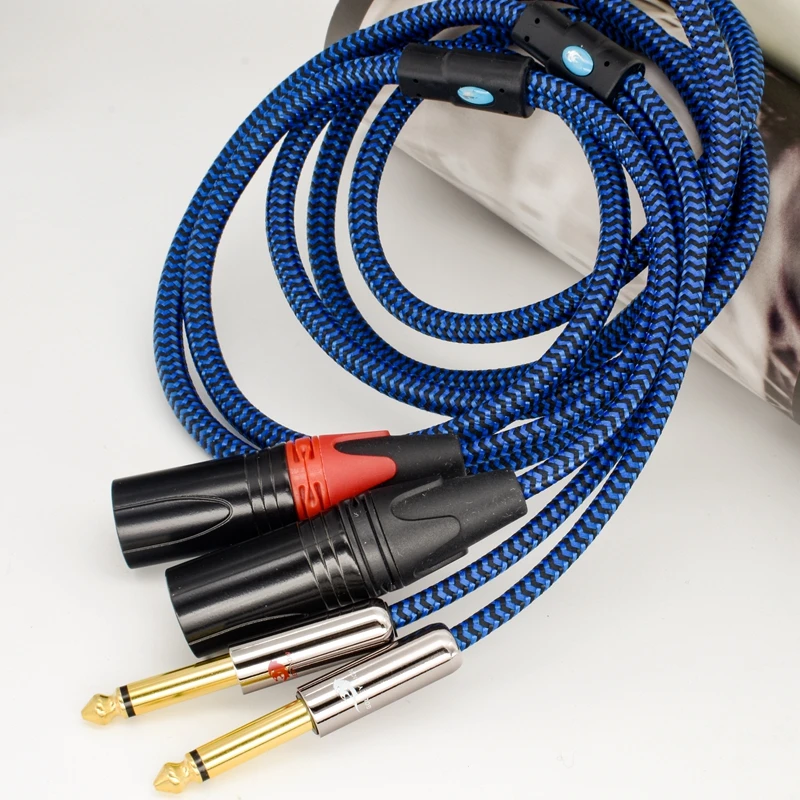 Hifi Audio Cable Dual XLR to Dual 6.3mm for AMP Mixer Console 2*XLR to 2*1/4" TS Jack OFC Shielding TS Cable 1M 2M 3M 5M 8M 10M
Hifi Audio Cable Dual XLR to Dual 6.3mm for AMP Mixer Console 2*XLR to 2*1/4" TS Jack OFC Shielding TS Cable 1M 2M 3M 5M 8M 10M