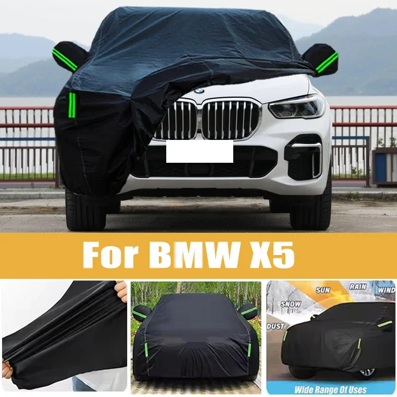 For BMW X5 Full Car Cover Four Seasons Universal Outdoor Sun Anti UV Rain Snow Dust Protection Oxford Cloth Car Accessories
For BMW X5 Full Car Cover Four Seasons Universal Outdoor Sun Anti UV Rain Snow Dust Protection Oxford Cloth Car Accessories