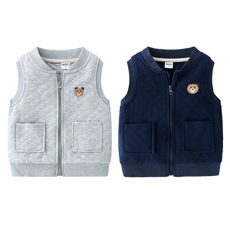 Sleeveless Bear Jackets Toddler Childrens Vest Kids Thicken Waistcoat Casuales Outerwear for Boys Autumn Winter Girls Cotton
Sleeveless Bear Jackets Toddler Childrens Vest Kids Thicken Waistcoat Casuales Outerwear for Boys Autumn Winter Girls Cotton