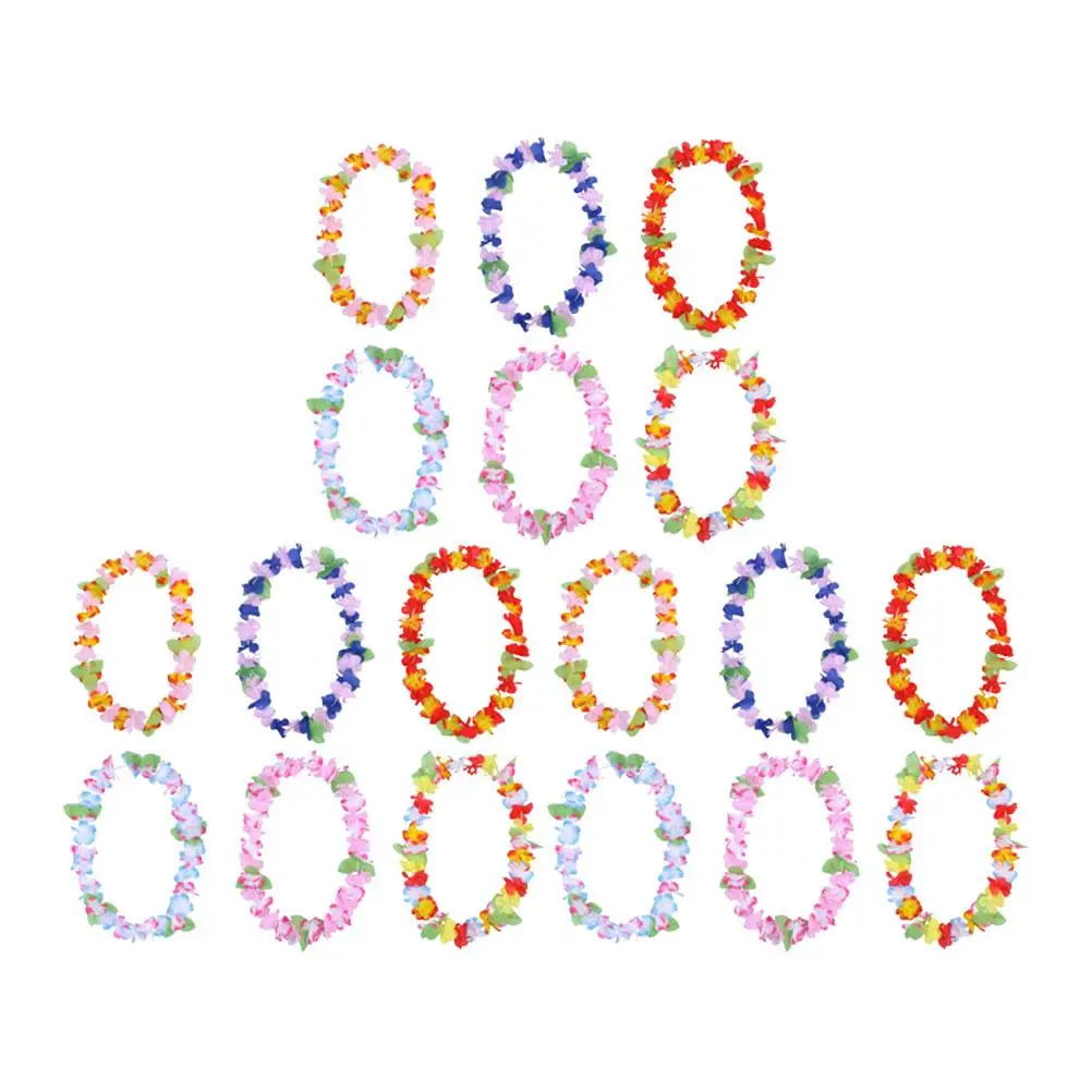 18 Pcs Garland Set Lightweight Hawaiian Flowers Necklace Beach Decorations Luau Party Props Fit Adults Children
18 Pcs Garland Set Lightweight Hawaiian Flowers Necklace Beach Decorations Luau Party Props Fit Adults Children