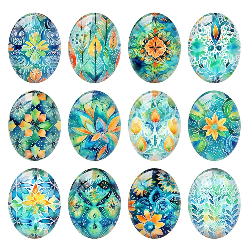 10pcs/lot Watercolor Geometric Pattern Oval Photo Glass Cabochon Flatback Demo Flat Back Cameo For Diy Jewelry Making Supplies
10pcs/lot Watercolor Geometric Pattern Oval Photo Glass Cabochon Flatback Demo Flat Back Cameo For Diy Jewelry Making Supplies