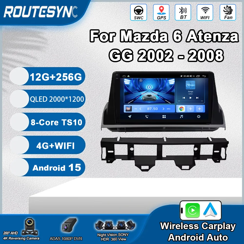 Android 15 для Mazda 6 Atenza GG 2002-2008 авто Carplay GPS DSP IPS QLED сенсорный экран автомобильный радиоприемник мультимедийный видеоплеер Wi-Fi
Android 15 для Mazda 6 Atenza GG 2002-2008 авто Carplay GPS DSP IPS QLED сенсорный экран автомобильный радиоприемник мультимедийный видеоплеер Wi-Fi