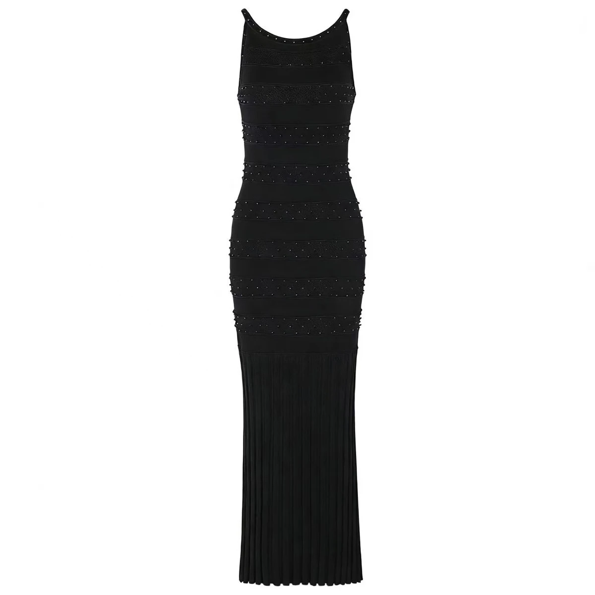 25310 High End Quality Spring/Summer New Fashionable Commuter Women's Rivet Pearl Ladies Knitted Strap Sleeveless Dress
25310 High End Quality Spring/Summer New Fashionable Commuter Women's Rivet Pearl Ladies Knitted Strap Sleeveless Dress