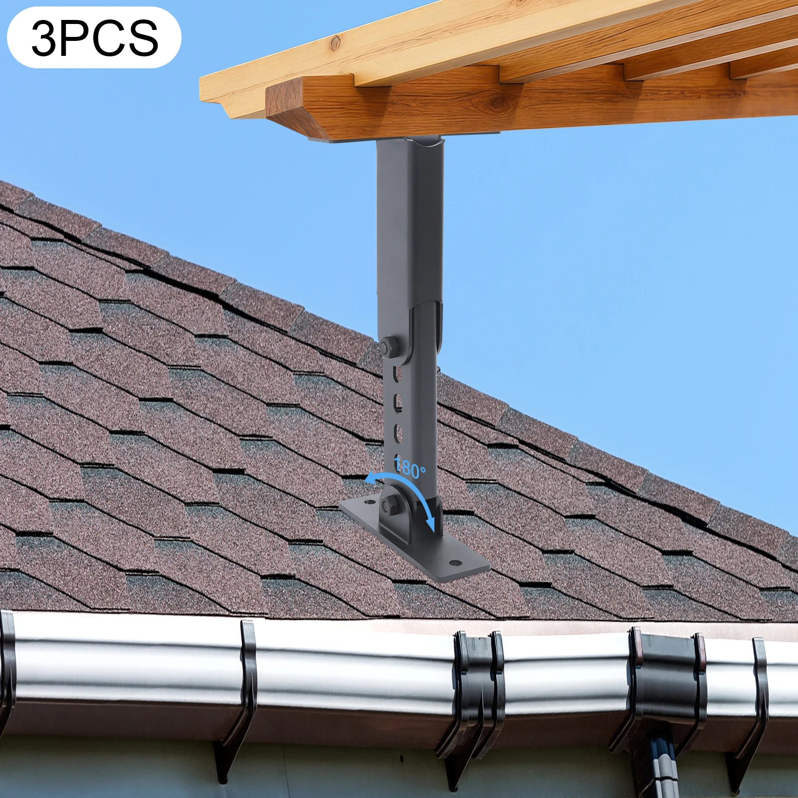 3PCS 180° Adjustable Indoor&Outdoor Heavy Duty Pergola Support Brackets for Porches Gazebos Courtyards
3PCS 180° Adjustable Indoor&Outdoor Heavy Duty Pergola Support Brackets for Porches Gazebos Courtyards