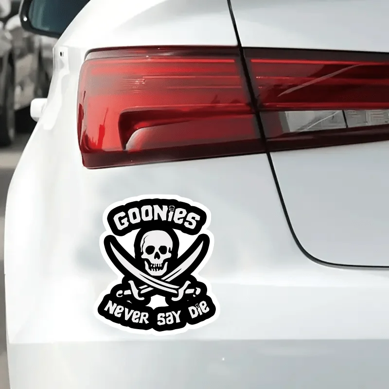 1pc Fun "Goonies Never Say Die" Waterproof Sticker For Friend And Family
1pc Fun "Goonies Never Say Die" Waterproof Sticker For Friend And Family