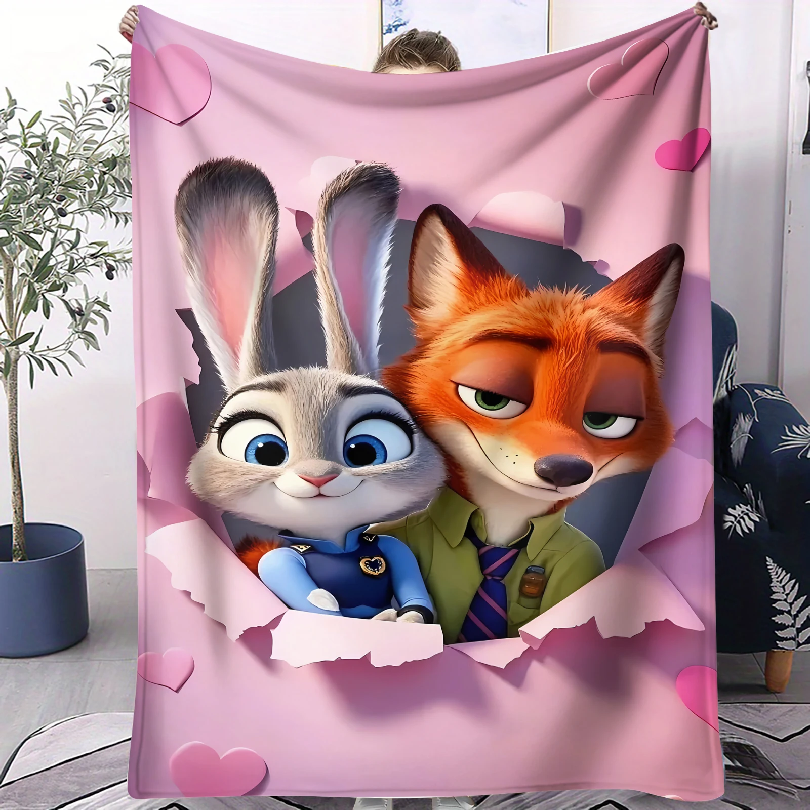 Kawaii N-Nick&J-Judy Home Office 3D Printed Flannel Blanket is Soft, Comfortable, and Warm, Suitable for Festival Gifts
Kawaii N-Nick&J-Judy Home Office 3D Printed Flannel Blanket is Soft, Comfortable, and Warm, Suitable for Festival Gifts