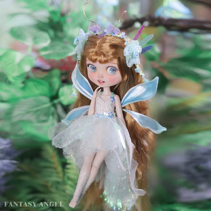 Sylva BJD Doll 1/6 Lusy Female body Fullset 28.5cm Blue butterfly wings Resin Ball Jointed Dolls Big Eyes Blonde Girls
Sylva BJD Doll 1/6 Lusy Female body Fullset 28.5cm Blue butterfly wings Resin Ball Jointed Dolls Big Eyes Blonde Girls
