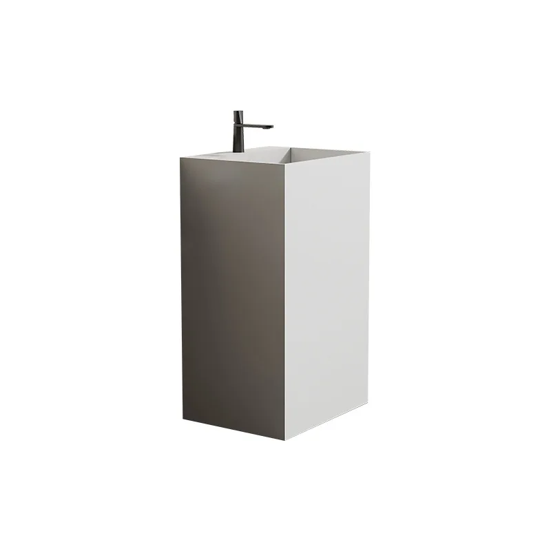 LMM integrated rectangular artificial stone column basin with faucet hole hidden launching
LMM integrated rectangular artificial stone column basin with faucet hole hidden launching