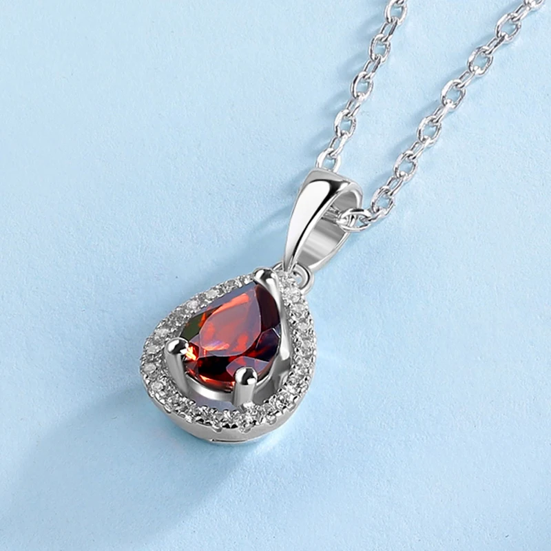 LAYA Pear Brilliant Cut Vintage Gemstone Natural Garnet pendant necklace For Women 925 Sterling Silver Wedding Fine Jewelry 2025
LAYA Pear Brilliant Cut Vintage Gemstone Natural Garnet pendant necklace For Women 925 Sterling Silver Wedding Fine Jewelry 2025