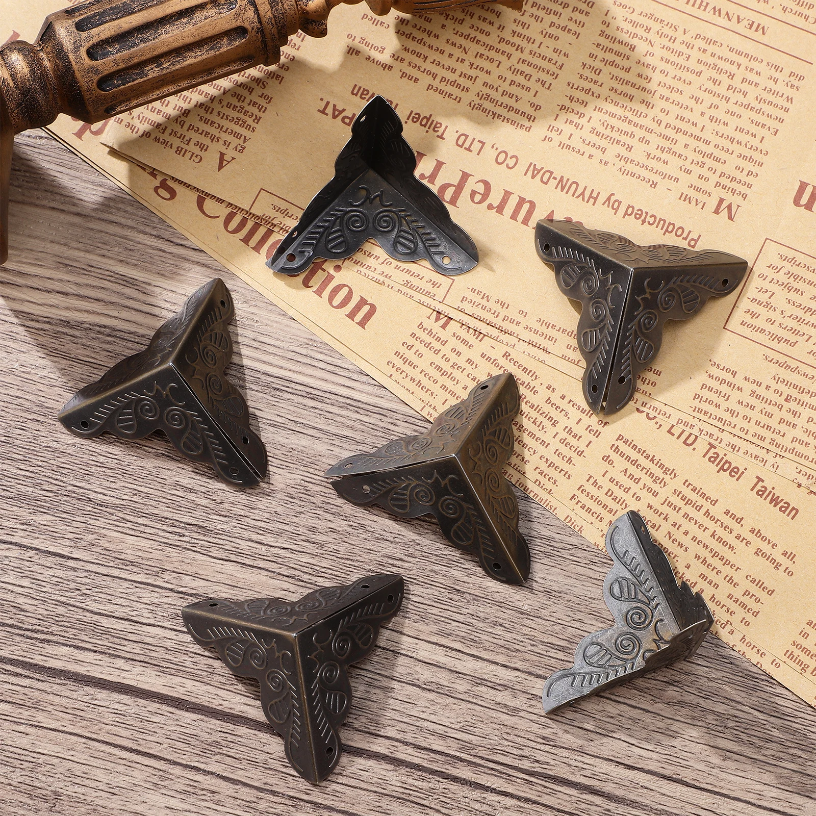 36 Pcs Cornerite Furniture Protectors Iron Cladding Metal Brackets Chest Corners Vintage Decor
36 Pcs Cornerite Furniture Protectors Iron Cladding Metal Brackets Chest Corners Vintage Decor