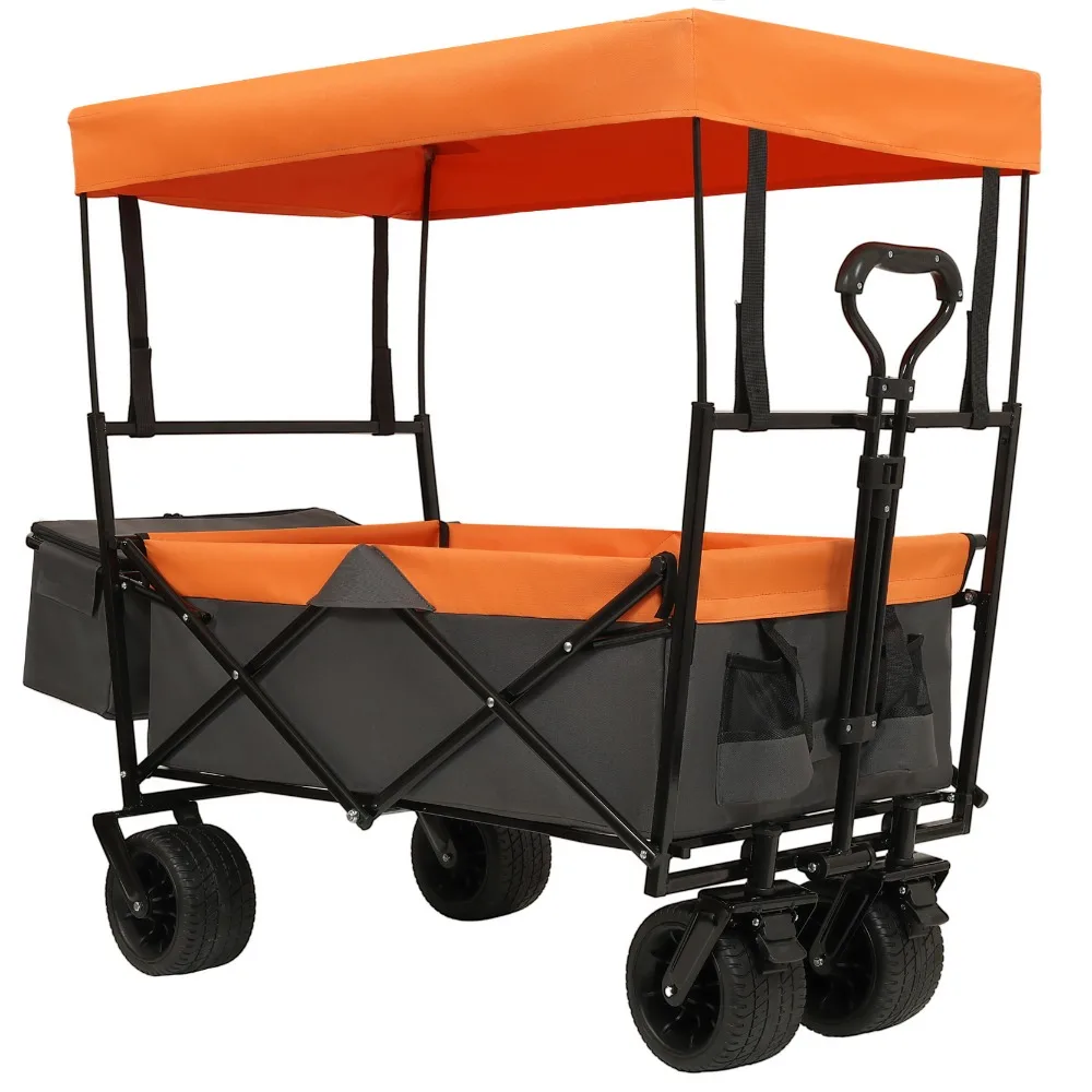 Collapsible Wagon with Canopy,Wagon Stroller with 7" All-Terrain Wheels, Lightweight Foldable cart,Garden Carts
Collapsible Wagon with Canopy,Wagon Stroller with 7" All-Terrain Wheels, Lightweight Foldable cart,Garden Carts