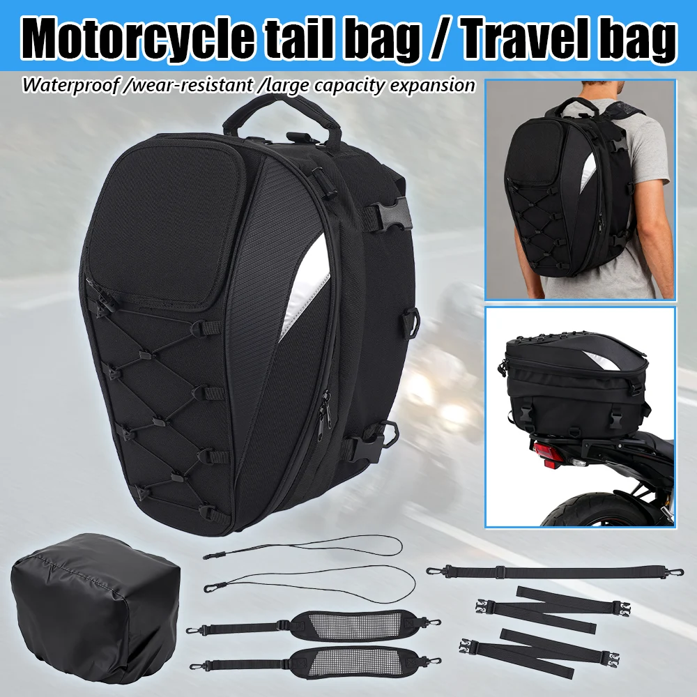 Motorcycle Rear Luggage Bag Riders Rear Seat Bag Riding Waterproof Backpack Motorcycle Racing Helmet Backpack General Motorcycle
Motorcycle Rear Luggage Bag Riders Rear Seat Bag Riding Waterproof Backpack Motorcycle Racing Helmet Backpack General Motorcycle