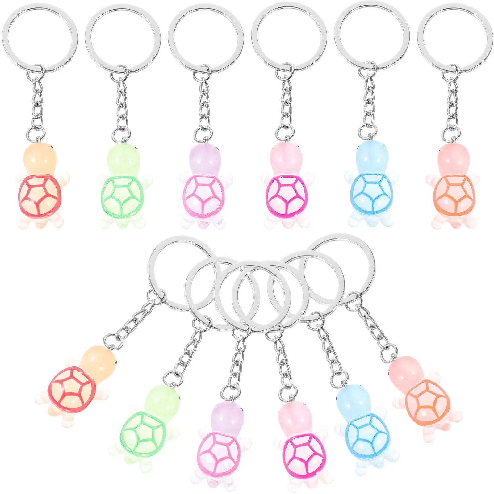 24 Pcs Luminous Turtle Keychain Mini Resin Statues 6 Colors Keyrings Women Backpacks Hanging Decor Sea Charms Gifts
24 Pcs Luminous Turtle Keychain Mini Resin Statues 6 Colors Keyrings Women Backpacks Hanging Decor Sea Charms Gifts