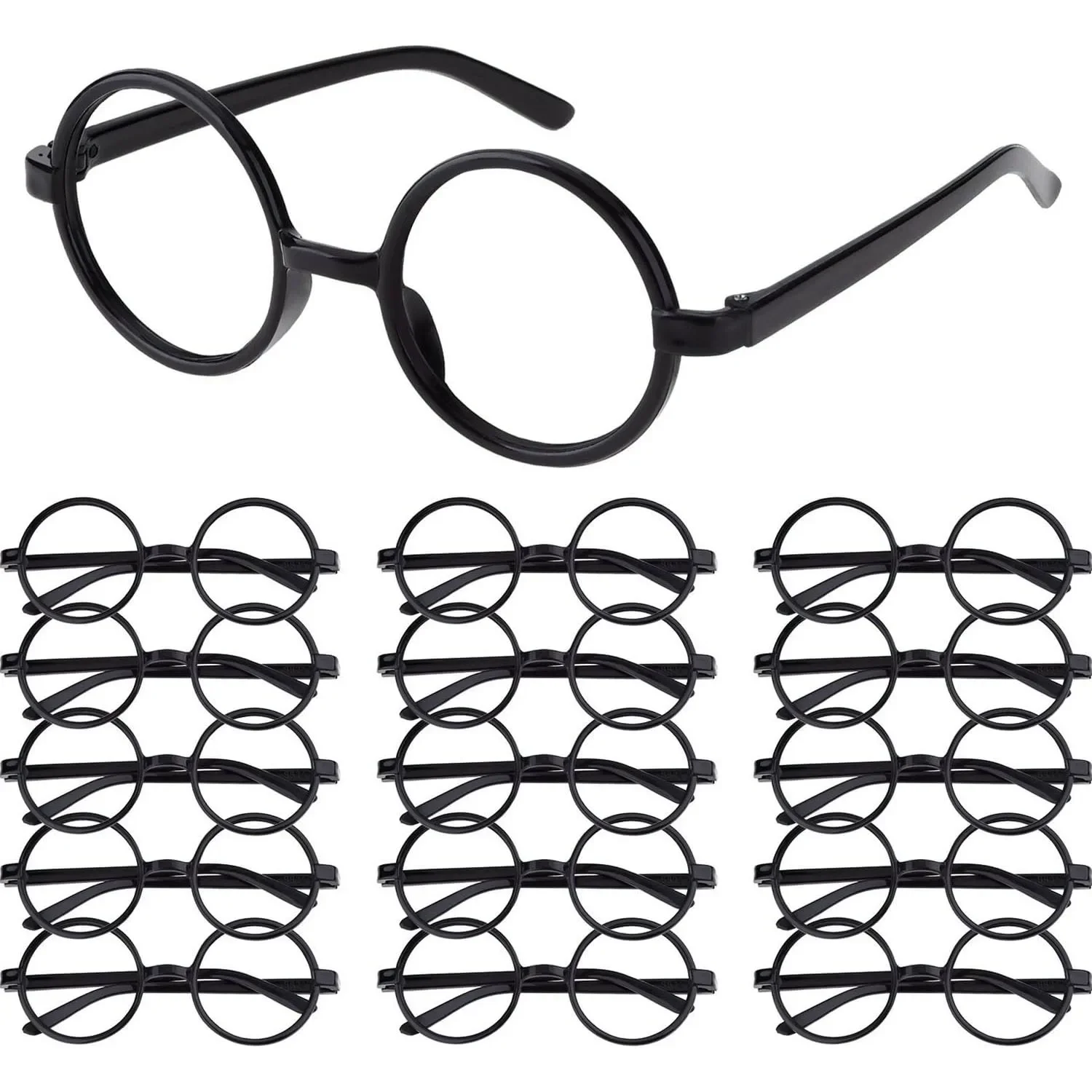6/12/18pcs Wizard Glasses Round Frame Glasses No Lens Halloween Costumes Harry-potters Cosplay Props Party Decorations Supplies
6/12/18pcs Wizard Glasses Round Frame Glasses No Lens Halloween Costumes Harry-potters Cosplay Props Party Decorations Supplies