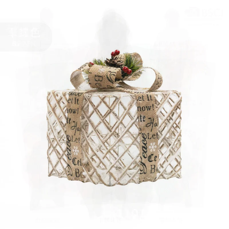 Luminous Christmas Gift Box Set - Wrought Iron Pile Head Ornaments European Style Decorations for Festive Parties
Luminous Christmas Gift Box Set - Wrought Iron Pile Head Ornaments European Style Decorations for Festive Parties