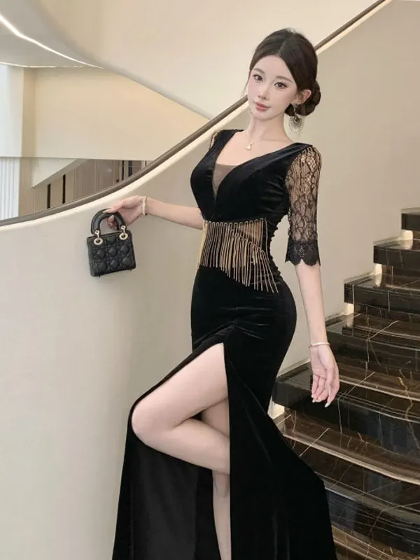 Hebden Sle High Waist Slim Fit V-Ne Slit Dr Mature Urban Commute Dance Ci Walk Daily Wear Par Wedding Work Formal
Hebden Sle High Waist Slim Fit V-Ne Slit Dr Mature Urban Commute Dance Ci Walk Daily Wear Par Wedding Work Formal
